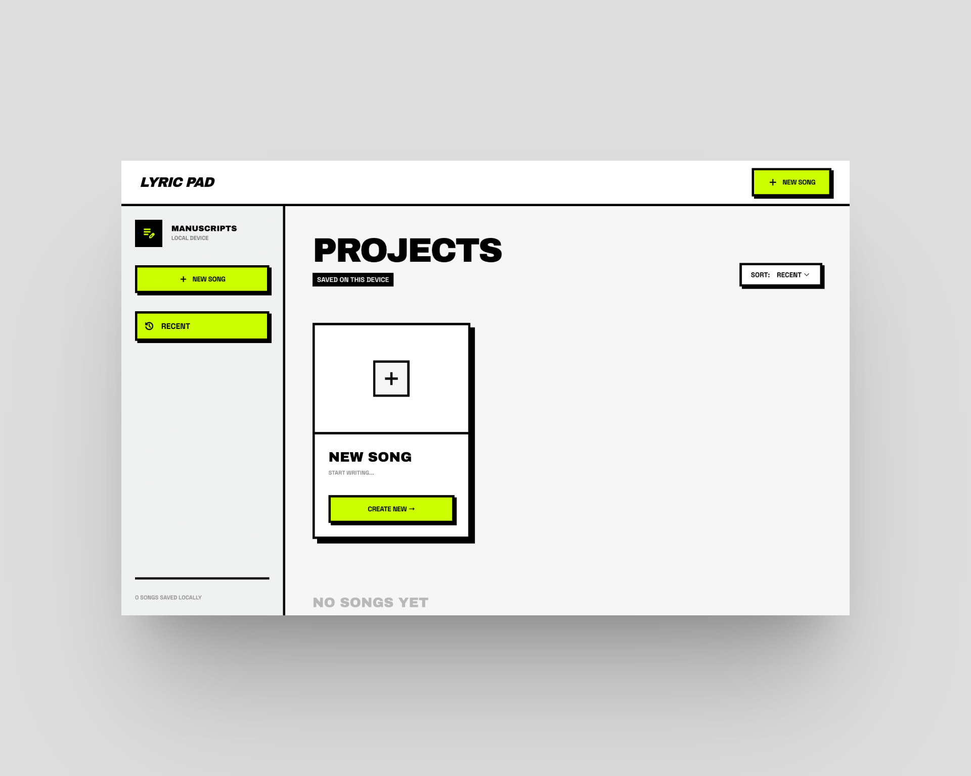 Lyric Pad